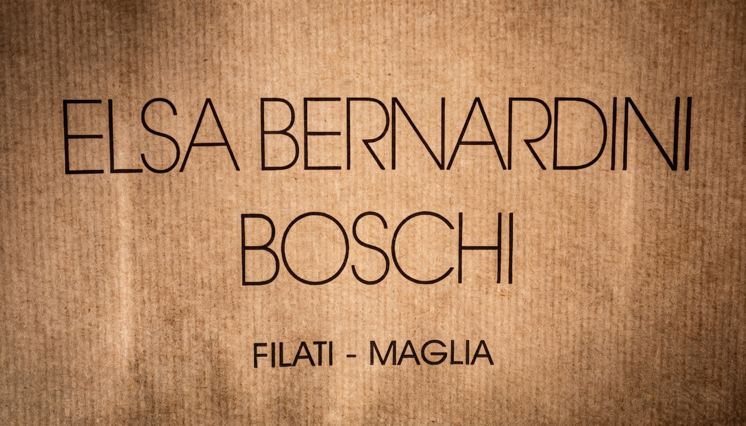 Elsa Bernardini Boschi Maglia e Filati